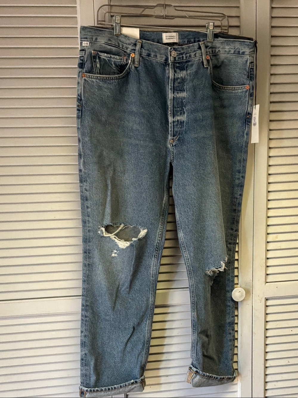 Citizen of Humanity Sabine high rise straight jeans 34 nwt
